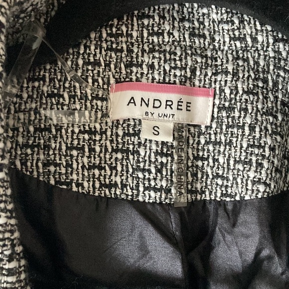 Andree by Unit Lightweight Houndstooth Jacket Size Small - Picture 2 of 5
